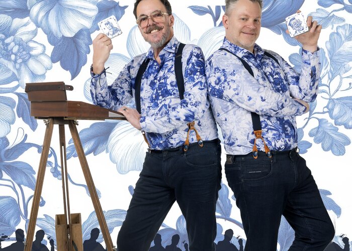 Nouveau duo Act 'Delfts Wauw!' Karikatuur